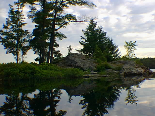 The larger of the two Pikes Bay Islands.