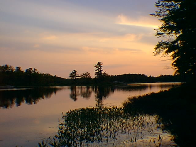 Dusk at the north end of McCrae Island with different hues