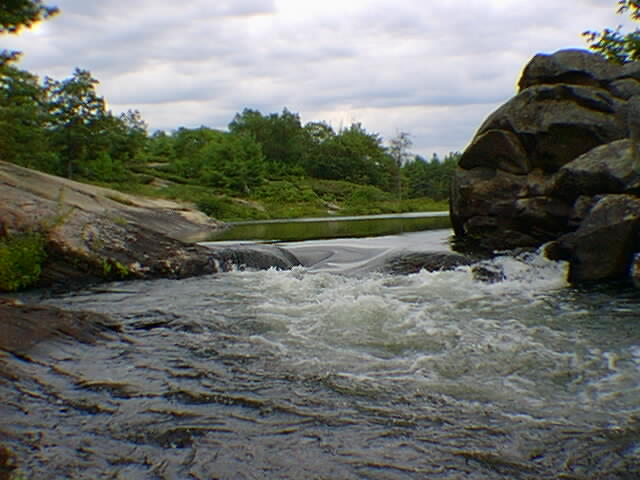 A picture of the rapids  near the beginning.