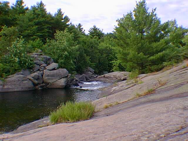 Approaching the rapids.