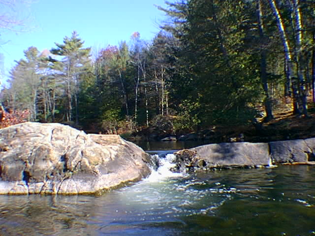 The first portage on  the McDonald River east of the highway