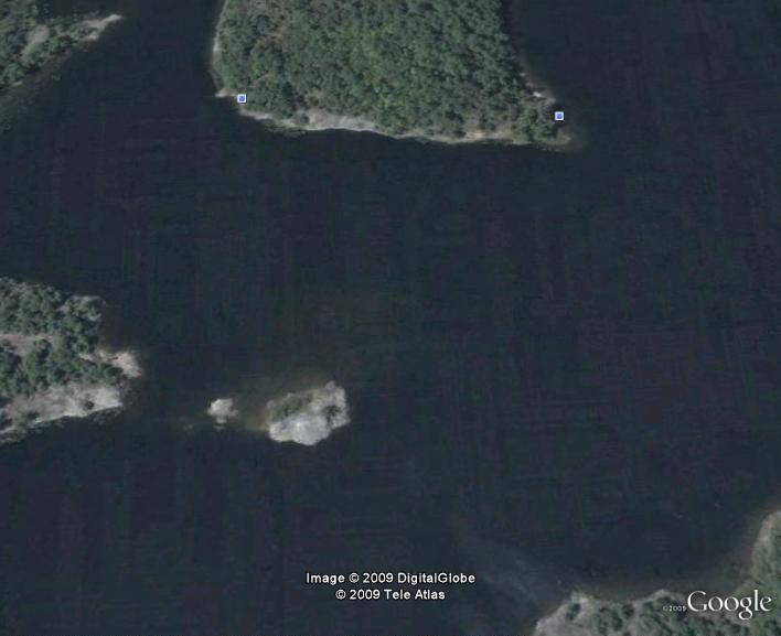 Satellite image of McCrae Lake.