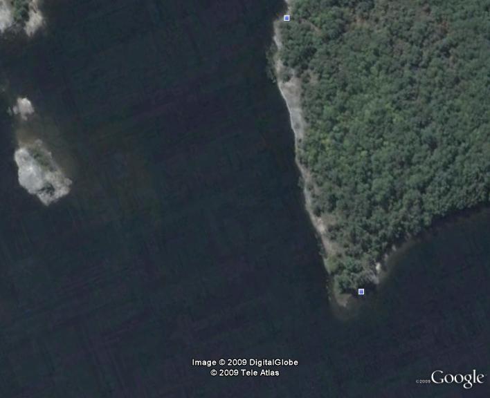 Satellite image of McCrae Lake.